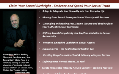 Being A Sexually Authentic Conscious Empowered Man Online Workshop – May 22-23